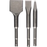 Bosch 2 608 690 180 tilbehør til roterende hammer Drejehammer med mejselredskab, Mejsel sæt  Drejehammer med mejselredskab, Bosch, Sølv, Metal, 140 mm