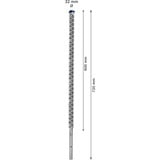 Bosch Expert SDS Max-8X Hammer drill bit 1 stk, Boremaskine Borehammer, Hammer drill bit, 3,2 cm, 720 mm, Beton, Sten, 60 cm