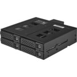 Chieftec CBP-425 drive bay panel Motherboard Sort, Bageplan Sort, Motherboard, Sort, 2.5/3.5/5.25", SATA, SATA II, SATA III, Serial Attached SCSI (SAS), SAS, SATA, SATA II, SATA III, 2.5"