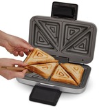 Cloer Sandwich maker Sølv/Sort