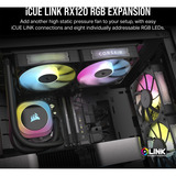 Corsair iCUE LINK RX120 RGB Triple Renoveret, Sag fan Sort