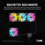 Corsair iCUE LINK RX120 RGB Triple Renoveret, Sag fan Sort