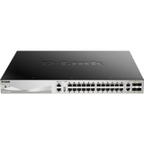 D-Link DGS-3130-30PS/E netværksswitch Administreret L3 Gigabit Ethernet (10/100/1000) Strøm over Ethernet (PoE) Grå Administreret, L3, Gigabit Ethernet (10/100/1000), Strøm over Ethernet (PoE), Stativ-montering