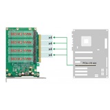 DeLOCK 90054 interface-kort/adapter Intern M.2 PCIe, M.2, PCIe 4.0, Sort, PC, Passiv