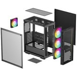 DeepCool R-MATREXX55-BCAGA4-G-4, Towerkabinet Sort