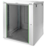 Digitus DN-19 16U-6/6-EC stativ Vægmonteret stativ Grå, IT kabinet Lys grå, Vægmonteret stativ, 16U, 60 kg, Nøglelås, Grå