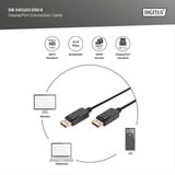 Digitus DisplayPort tilslutningskabel, Full HD 1080p Sort