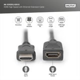 Digitus HDMI High Speed med Ethernet forlængerledning Sort