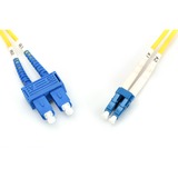 Digitus LWL patchkabel, duplex, LC > SC stik, singlemode OS2 Gul