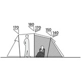 Easy Camp Familie tunnel telt Hidra 4 olivengrøn