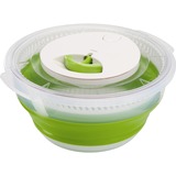 Emsa Basic salatspinner Grøn Knap, Skål Grøn/gennemsigtig, Knap, Grøn, Polypropylen (PP), Termoplastisk elastomer (TPE), 4 L, Rund, 285 mm