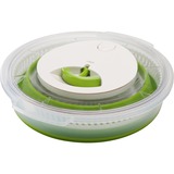 Emsa Basic salatspinner Grøn Knap, Skål Grøn/gennemsigtig, Knap, Grøn, Polypropylen (PP), Termoplastisk elastomer (TPE), 4 L, Rund, 285 mm