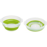 Emsa Basic salatspinner Grøn Knap, Skål Grøn/gennemsigtig, Knap, Grøn, Polypropylen (PP), Termoplastisk elastomer (TPE), 4 L, Rund, 285 mm