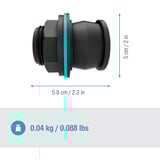 GARDENA Tankforbinder Push IN, G 1" og G 3/4", Connector Sort