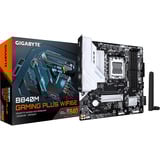 GIGABYTE B840M GAMING P WF6E, Bundkort Sort/Hvid