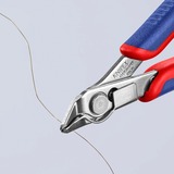 KNIPEX 78 13 125 tang Sideskærende tænger, Elektronik tænger grå, Sideskærende tænger, Stål, Plast, Blå/rød, 12,5 cm, 57 g