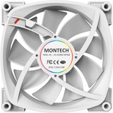Montech AX120 PWM 120x120x25, Sag fan Hvid