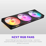 NZXT F420 RGB, Sag fan Sort