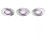 Philips Hue White & Color Ambiance Xamento indbygningsspot 3-pak, LED lys Sølv