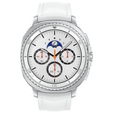 SAMSUNG Galaxy Watch 8 Classic 3,3 cm (1.3") AMOLED 46 mm Digital 438 x 438 pixel Berøringsskærm 4G Sølv Wi-Fi GPS (satellit), SmartWatch Hvid, 3,3 cm (1.3"), AMOLED, Berøringsskærm, 64 GB, GPS (satellit), 63,5 g