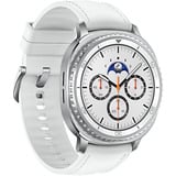 Samsung SM-L505FZWAEUB Smartwatch og sportsur 3,3 cm (1.3") AMOLED 46 mm Digital 438 x 438 pixel Berøringsskærm 4G Sølv Wi-Fi GPS (satellit) Hvid, 3,3 cm (1.3"), AMOLED, Berøringsskærm, 64 GB, GPS (satellit), 63,5 g
