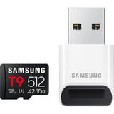 Samsung T9 microSDXC 512 GB, Hukommelseskort Sort
