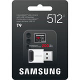 Samsung T9 microSDXC 512 GB, Hukommelseskort Sort