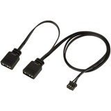 SilverStone SST-AP184i-ARGB 180x180x32, Sag fan Sort