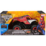 Spin Master MJC RDC 1t24 SpiderMan RC GML Monster Jam MJC RDC 1t24 SpiderMan RC GML, Monster lasbil, 4 År, Plast, Sort, Rød