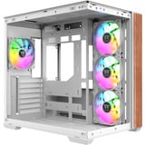 Thermaltake CA-1Z2-00M6WN-WS, Towerkabinet Hvid/træ