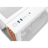 Thermaltake CA-1Z2-00M6WN-WS, Towerkabinet Hvid/træ