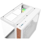 Thermaltake CA-1Z2-00M6WN-WS, Towerkabinet Hvid/træ