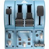 Thrustmaster TCA Quadrant Add-On Airbus Edition Blå Flysimulator Analog/digital PC, Gashåndtag Blå-grå/Sort, Flysimulator, PC, Analog/digital, Ledningsført, Blå, Windows 10, Windows 8