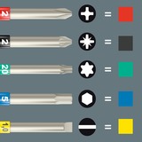 Wera 838 RA S Imperial Set 1, 05051065001, Bit sæt Sort/Grøn
