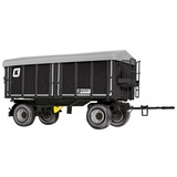Wiking Kröger to-akslet tre-sidet tipvogn HKD 302, Model køretøj Sort