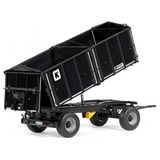 Wiking Kröger to-akslet tre-sidet tipvogn HKD 302, Model køretøj Sort