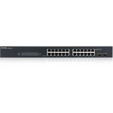 Zyxel GS-1900-24 v2 Administreret L2 Gigabit Ethernet (10/100/1000) 1U Sort, Switch Sort, Administreret, L2, Gigabit Ethernet (10/100/1000), Fuld duplex, Stativ-montering, 1U