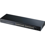 Zyxel GS-1900-24 v2 Administreret L2 Gigabit Ethernet (10/100/1000) 1U Sort, Switch Sort, Administreret, L2, Gigabit Ethernet (10/100/1000), Fuld duplex, Stativ-montering, 1U