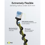 goobay Ultrafleksibelt Cat.6a patchkabel slim, U/FTP Sort