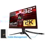 ASRock PG32QF2B, Gaming Skærm Sort