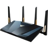 ASUS RT-BE88U trådløs router 10 Gigabit Ethernet Dual-band (2,4 GHz / 5 GHz) Sort, Grå Wi-Fi 7 (802.11be), Dual-band (2,4 GHz / 5 GHz), Ethernet LAN, Sort, Grå, Bordplade router