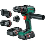 Bosch Batteridrevet bore-/skruemaskine AdvancedDrill 18V-80 QuickSnap + tilbehør, Bore-/ skruemaskine Grøn/Sort