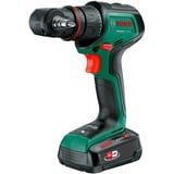 Bosch Batteridrevet bore-/skruemaskine AdvancedDrill 18V-80 QuickSnap + tilbehør, Bore-/ skruemaskine Grøn/Sort