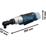 Bosch Batteridrevet skraldeskruetrækker GRC 12V-60 1/2 SN Professional solo, 12Volt Blå/Sort