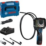 Bosch GIC 12V-5-27 C PROFESSIONAL industriel inspektionskamera 8,3 mm Fleksibel overholdelsesprobe IP67, IP54, Inspektions kamera Blå/Sort, 1280 x 720 pixel, 12,7 cm (5"), 75°, 8,3 mm, Fleksibel overholdelsesprobe, Sort, Blå