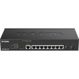 D-Link DGS-2000-10P netværksswitch Administreret L2/L3 Gigabit Ethernet (10/100/1000) Strøm over Ethernet (PoE) 1U Sort Administreret, L2/L3, Gigabit Ethernet (10/100/1000), Strøm over Ethernet (PoE), Stativ-montering, 1U