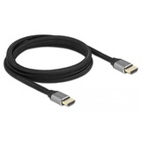 DeLOCK 83996 HDMI-kabel 2 m HDMI Type A (Standard) Sort, Grå grå, 2 m, HDMI Type A (Standard), HDMI Type A (Standard), 3D, 48 Gbit/sek., Sort, Grå