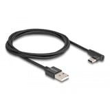 DeLOCK USB 2.0 kabel, USB-A stik > USB-C stik Sort