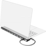 DeLOCK USB Type-C Slim Dockingstation 4K, Docking station grå