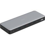 Digitus 13-port USB-C dockingstation, Docking station grå/Sort